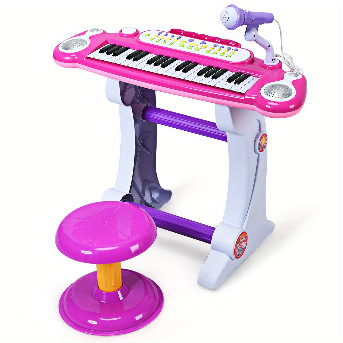 Pink LIFEZEAL 37Key Kids Keyboard with Stool  Mic Provain Shop