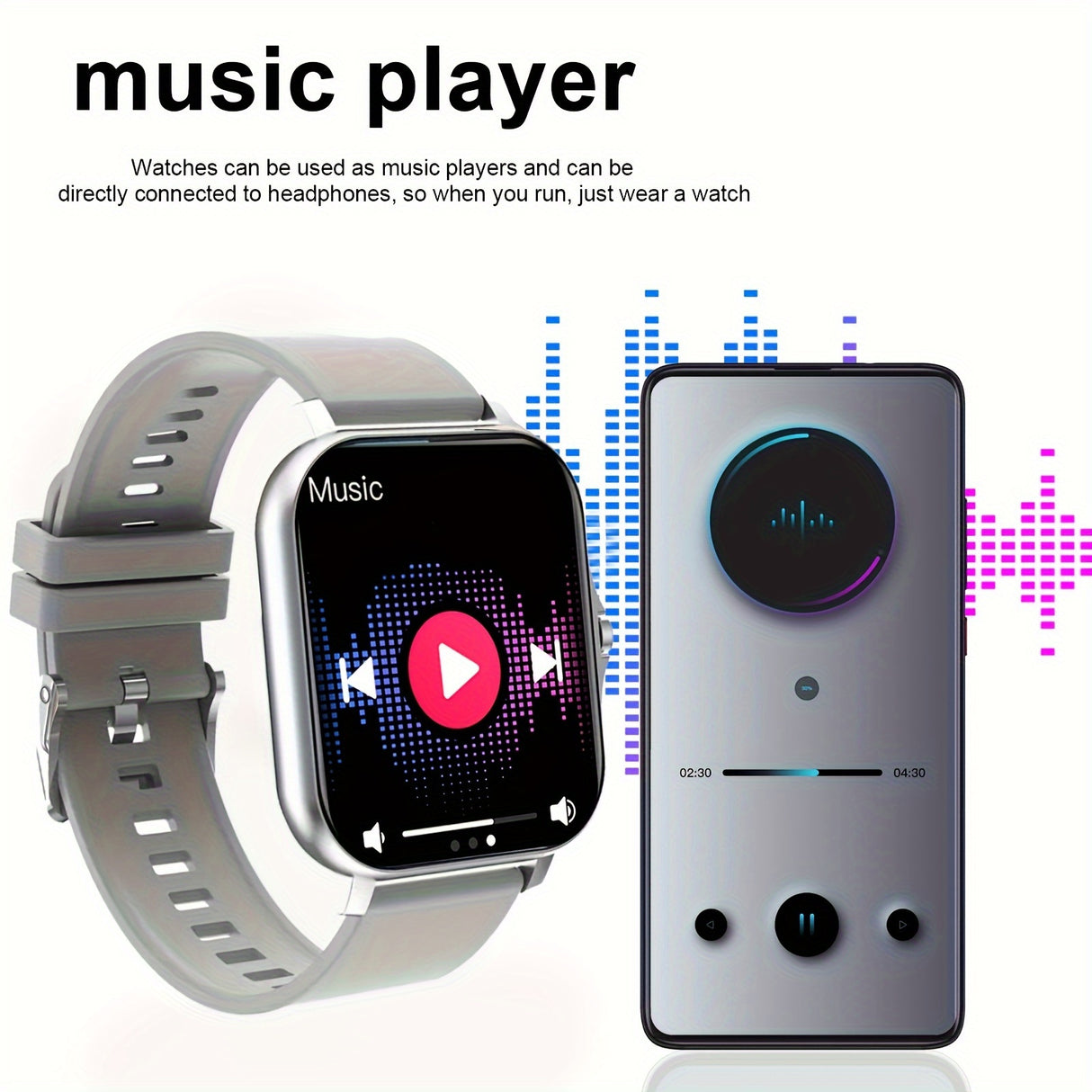 Borderless Smart Watch with Wireless Calls  Sport Modes Provain Shop