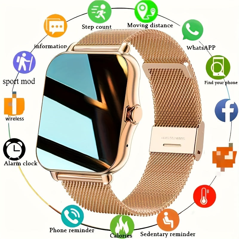 Stylish 180mAh Smartwatch Wireless Calls Sport Modes Music Control Provain Shop