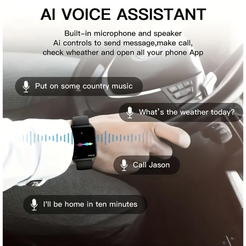 Stylish 180mAh Smartwatch Wireless Calls Sport Modes Music Control Provain Shop