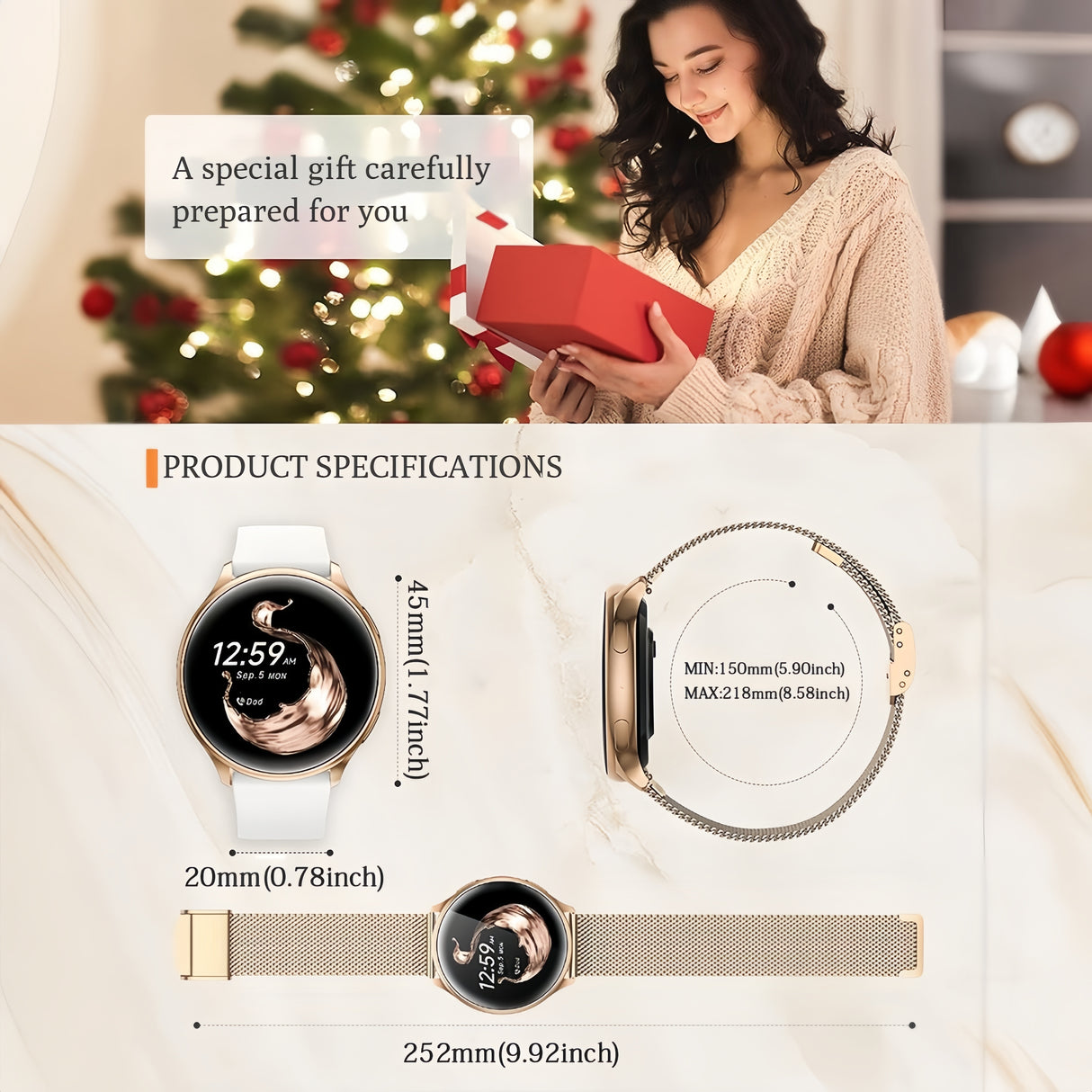 Waterproof MultiSport Smart Watch with Sleep  Call Features Provain Shop