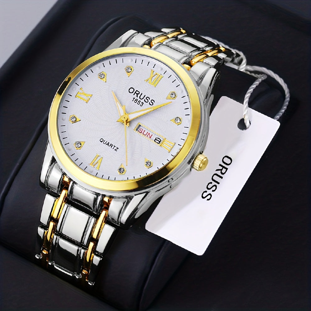 Mens Stylish Waterproof Quartz Watch  Luminous Precise Ideal Gift Provain Shop