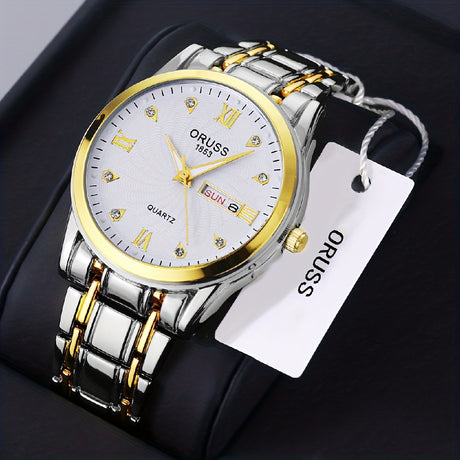 Mens Stylish Waterproof Quartz Watch  Luminous Precise Ideal Gift Provain Shop