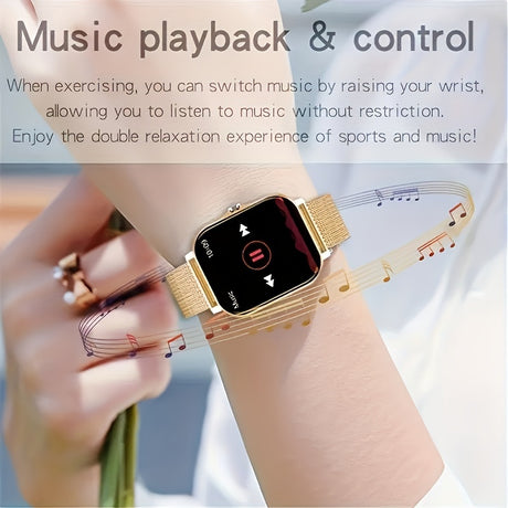 Stylish 180mAh Smartwatch Wireless Calls Sport Modes Music Control Provain Shop