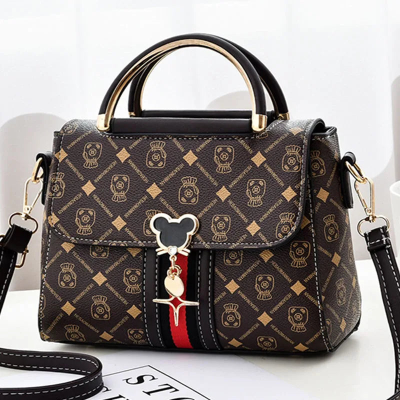 Luxury Leather Monogram Shoulder Tote Bag for Women Provain Shop