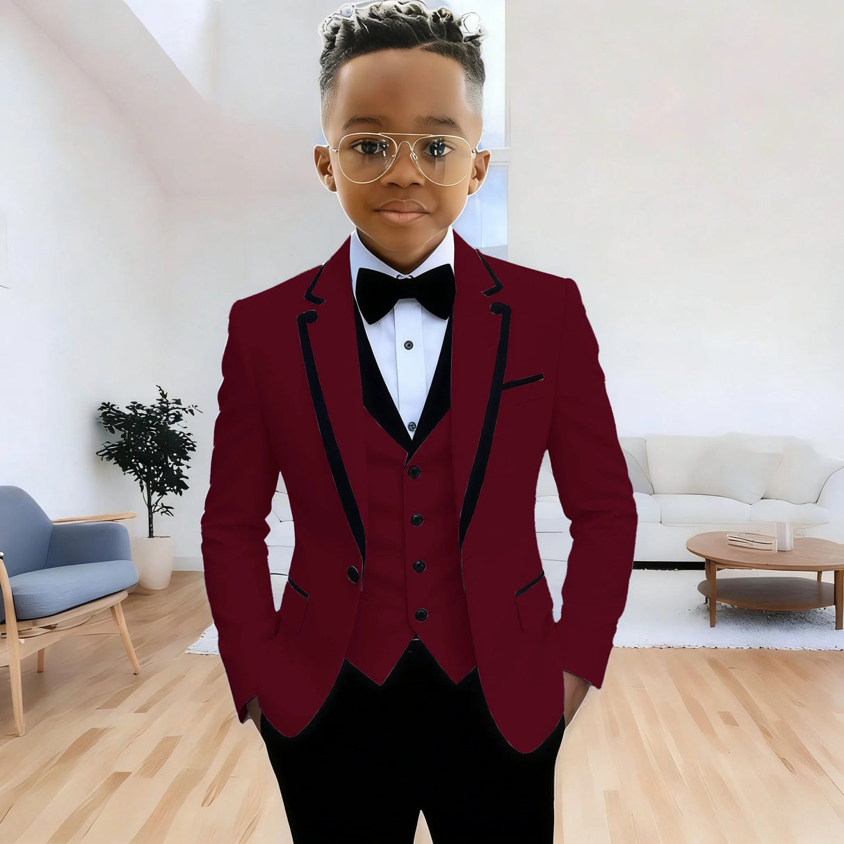 Boys Formal 3Piece Suit Jacket Pants Vest Provain Shop