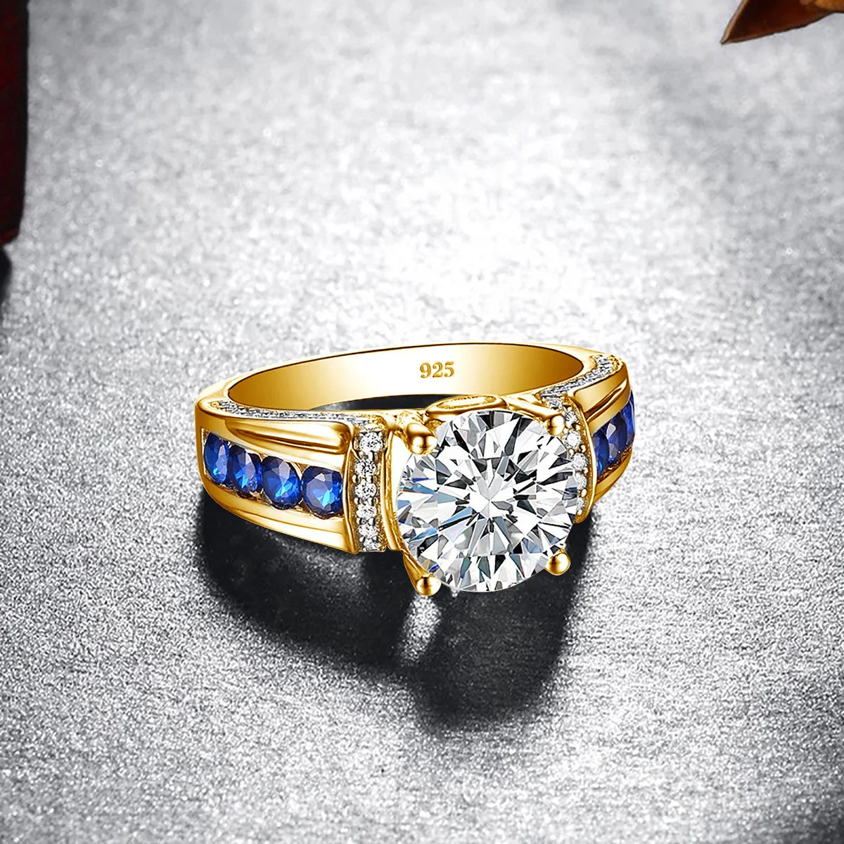 Sparkling 2ct D VVS1 Moissanite Diamond Engagement Ring Provain Shop