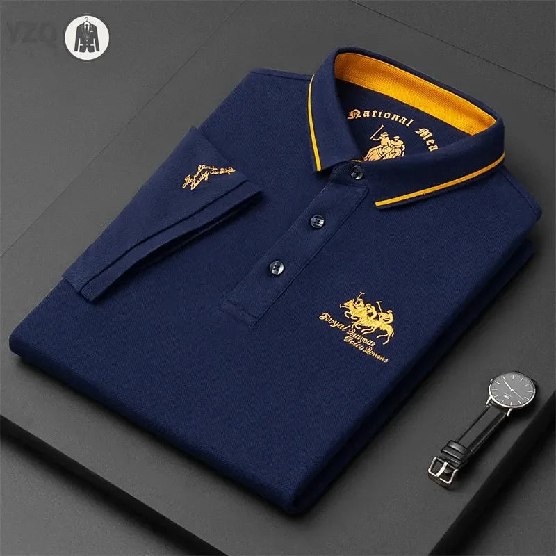 Mens Embroidered Summer Polo Casual Comfort Provain Shop