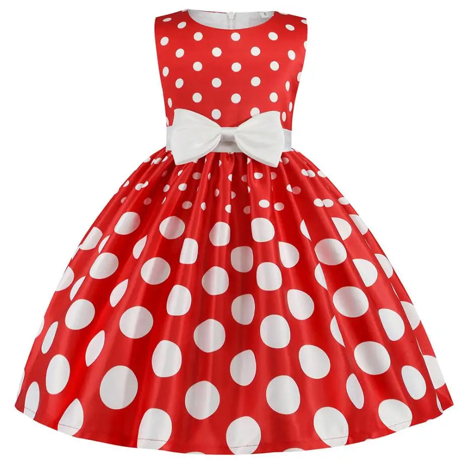 Rose Print Satin Princess Dress for Girls Provain Shop