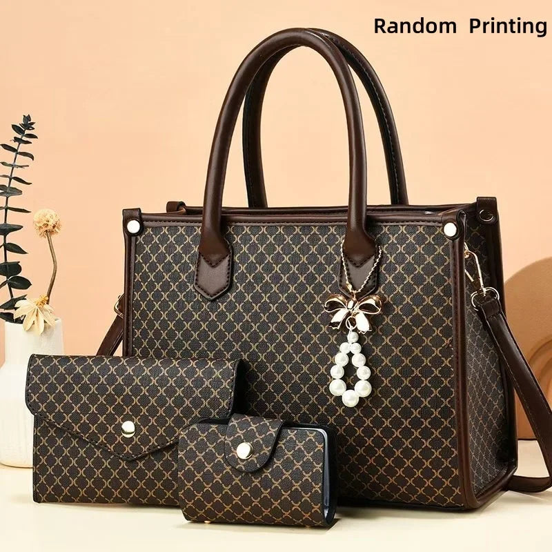 Chic Large Capacity PU Leather Mothers Shoulder Handbag Provain Shop