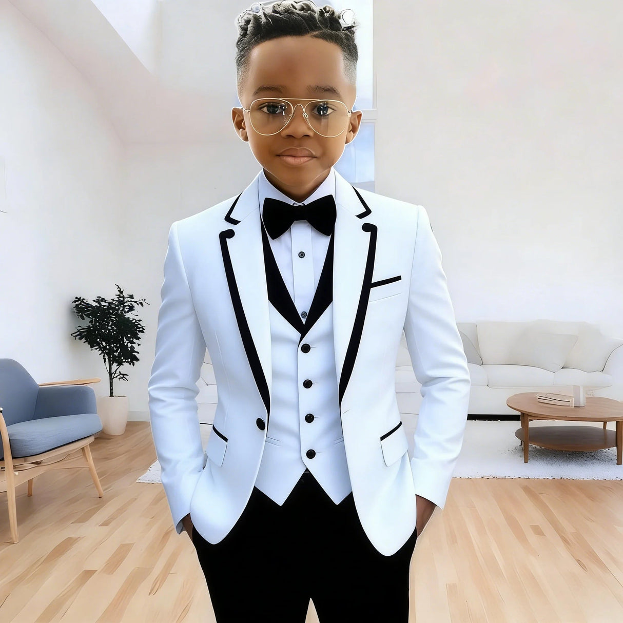 Boys Formal 3Piece Suit Jacket Pants Vest Provain Shop