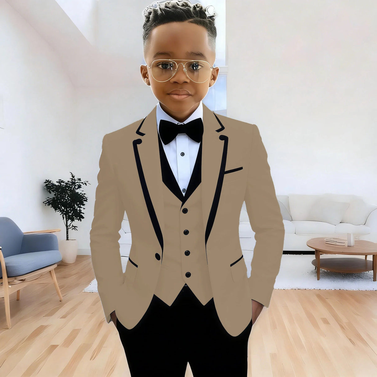 Boys Formal 3Piece Suit Jacket Pants Vest Provain Shop