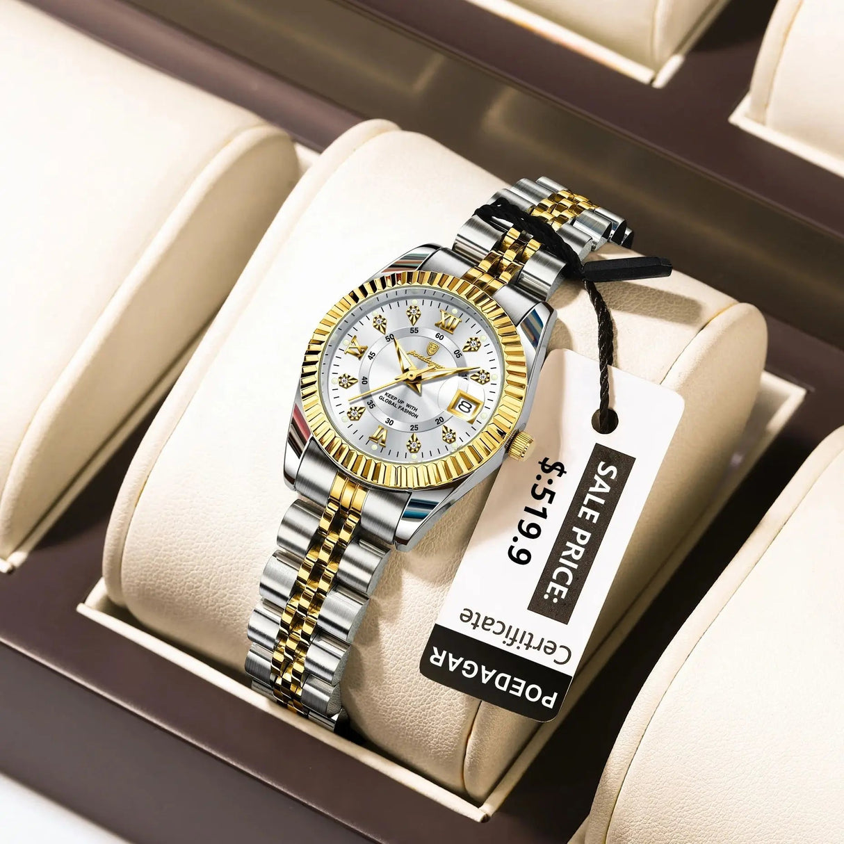 POEDAGAR Luxury Womens Waterproof Luminous Stainless Steel Quartz Watch Provain Shop