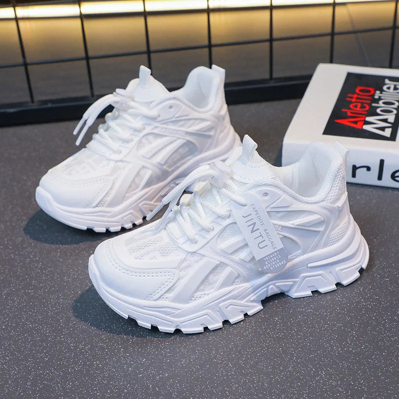 Girls Network Red Sports Dad Shoes SpringAutumn Kids Provain Shop