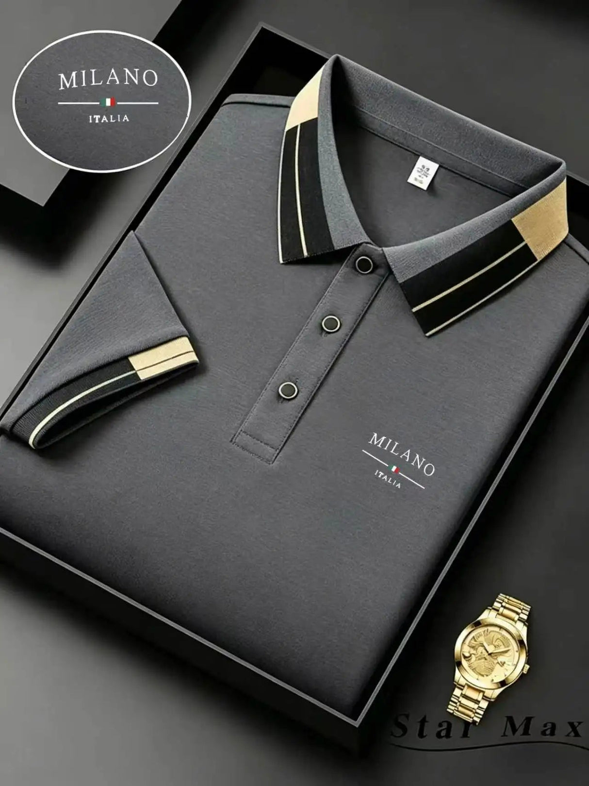 Milan Luxury Horse Polo Summer Mens Brand Shirt Provain Shop
