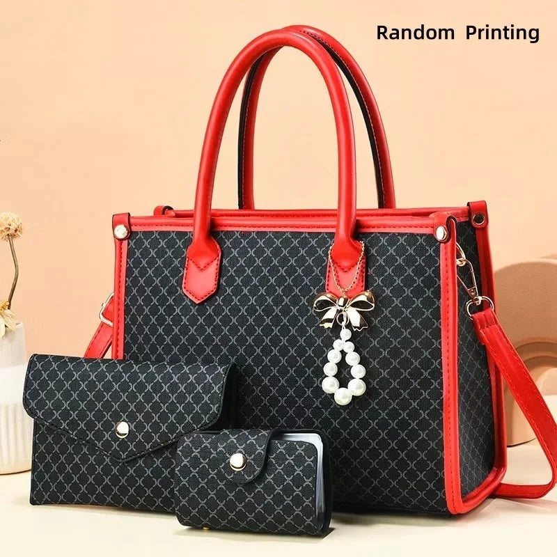 Chic Large Capacity PU Leather Mothers Shoulder Handbag Provain Shop
