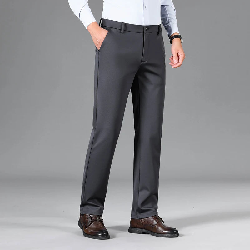 Mens Loose Straight Elastic Tiger Head Formal Casual Pants Provain Shop