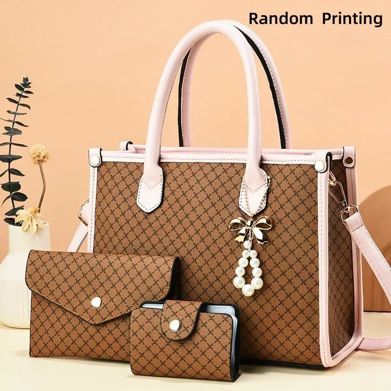 Chic Large Capacity PU Leather Mothers Shoulder Handbag Provain Shop