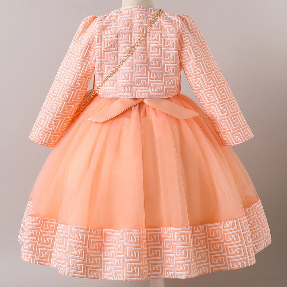 HETISO Girls Tulle Princess Dress with Matching Bag 310Y Provain Shop