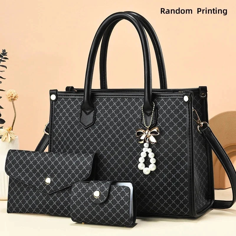 Chic Large Capacity PU Leather Mothers Shoulder Handbag Provain Shop