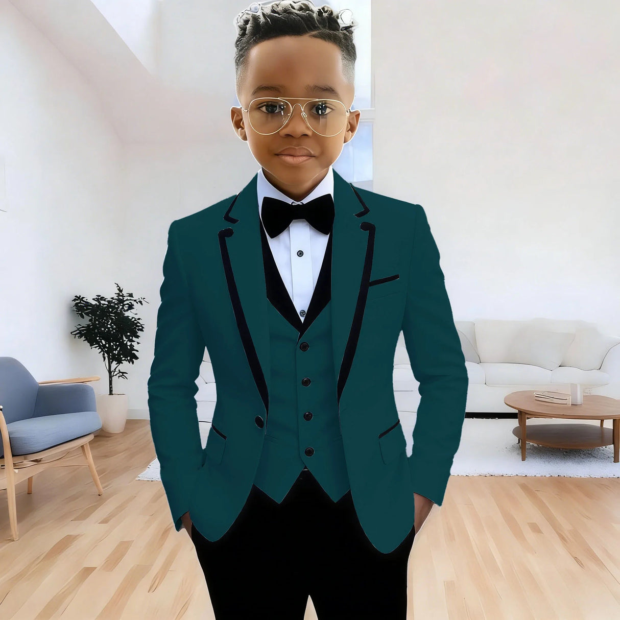 Boys Formal 3Piece Suit Jacket Pants Vest Provain Shop