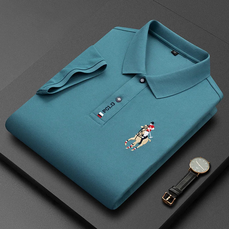 Paul Brand Mens Summer Embroidery Polo Shirt Provain Shop