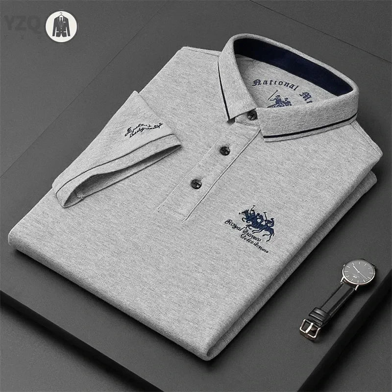 Mens Embroidered Summer Polo Casual Comfort Provain Shop
