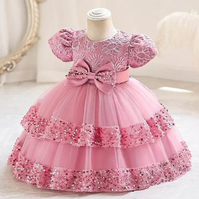 Cute Cotton Bow Party Dresses for Girls 16 Provain Shop