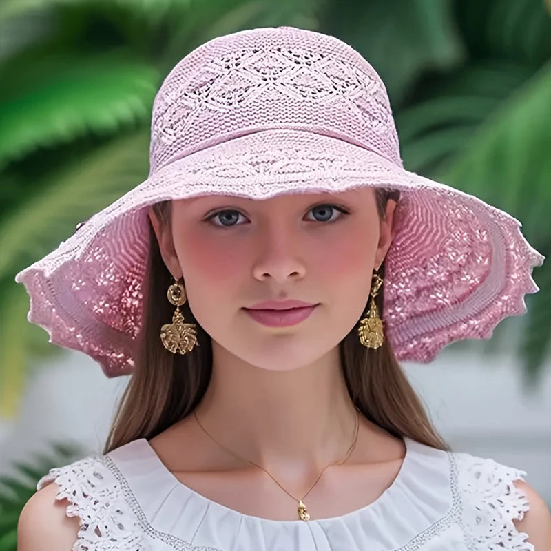 Chic Korean Summer Straw Sun Hat for Women Provain Shop