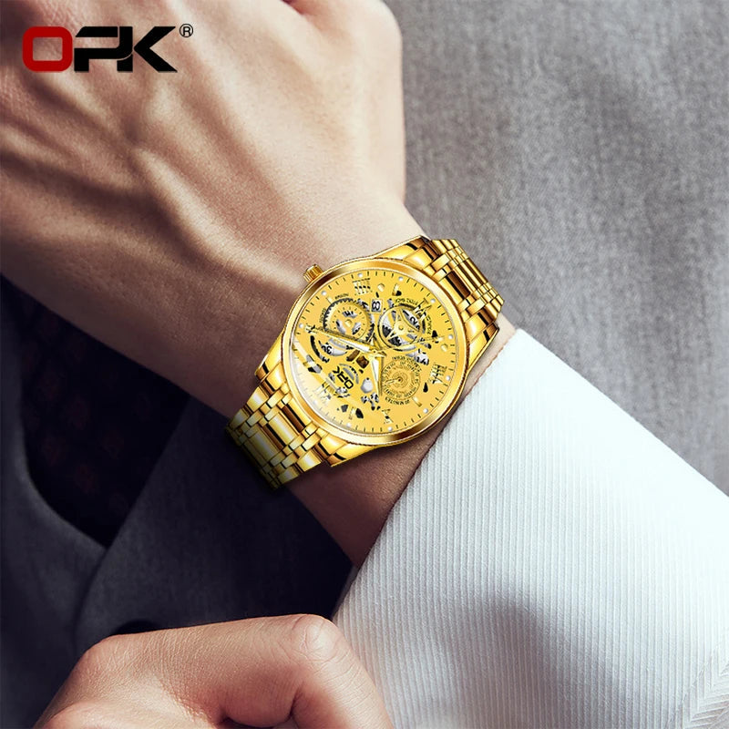 OPK8135 Mens Steel Watch Night Glow Waterproof Provain Shop