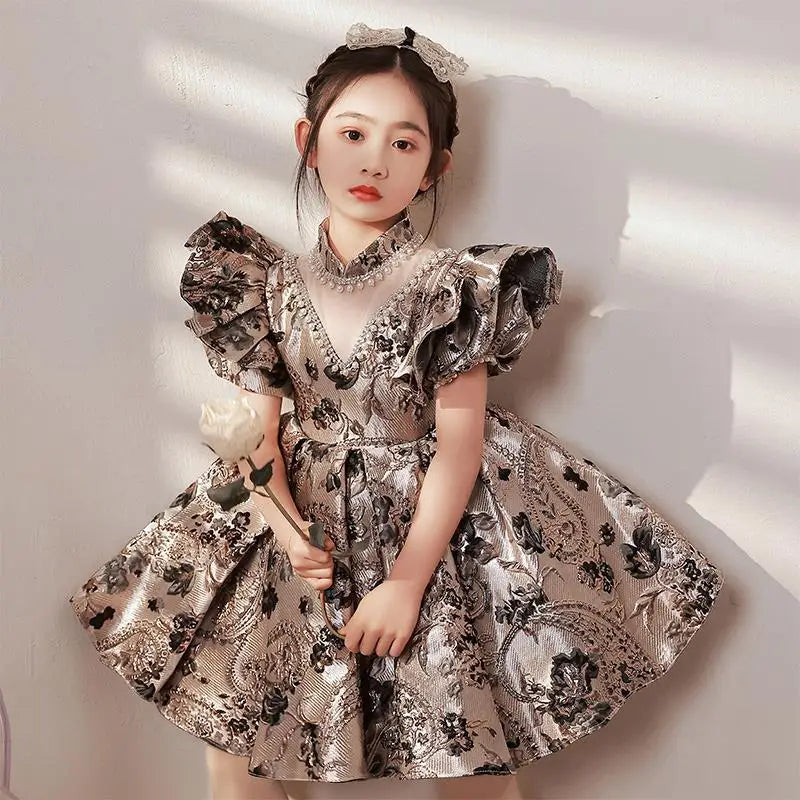 Luxury Vintage Flower Girl Ball Gowns for Special Occasions Provain Shop