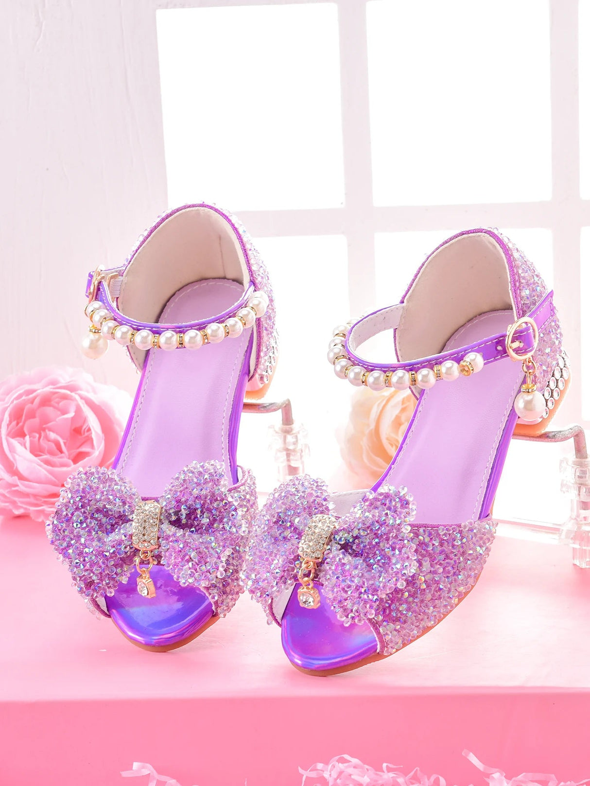 Sparkling Formal Girls Dress Sandals for Fashion Shows Provain Shop