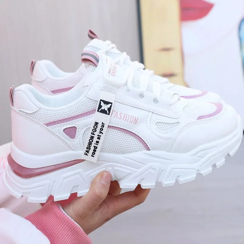 2025 Breathable Wedge LaceUp Sneakers for Women Provain Shop