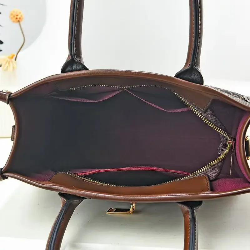 Chic Large Capacity PU Leather Mothers Shoulder Handbag Provain Shop