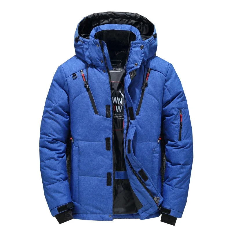 Mens Thick Down Parka  Warm Windproof Winter Jacket Provain Shop