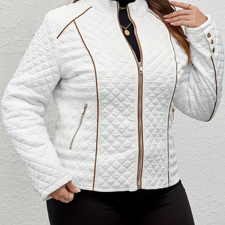 Womens Plus Size Quilted Puffer Jacket for Winter Provain Shop