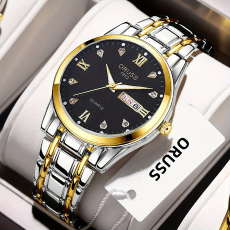 Mens Stylish Waterproof Quartz Watch  Luminous Precise Ideal Gift Provain Shop