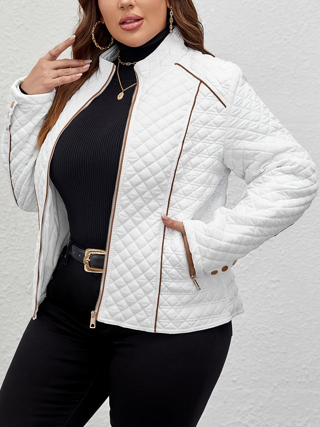 Womens Plus Size Quilted Puffer Jacket for Winter Provain Shop