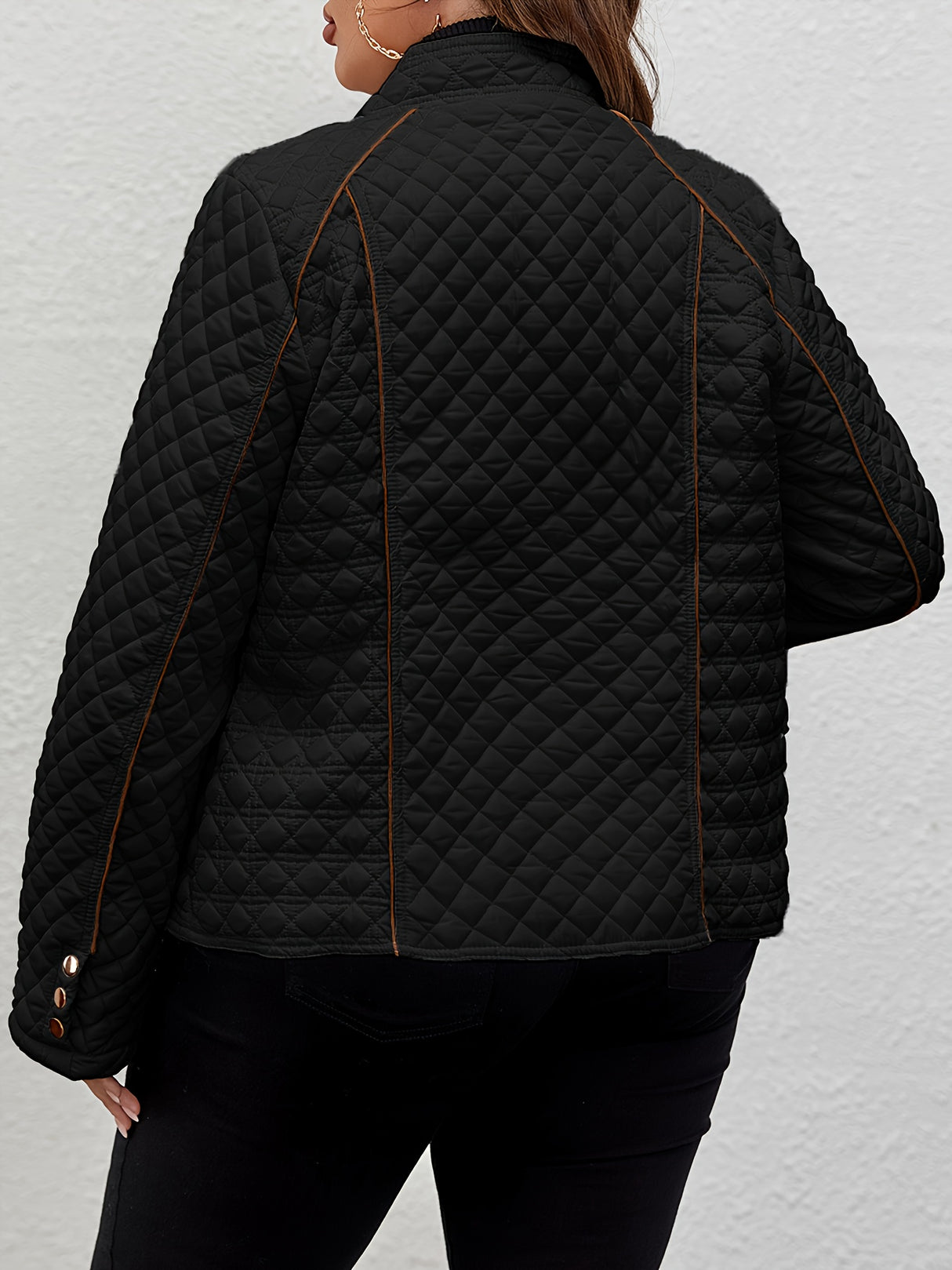 Womens Plus Size Quilted Puffer Jacket for Winter Provain Shop