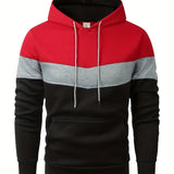 Mens Color Block Hoodie  Sporty AllSeason Pullover Provain Shop