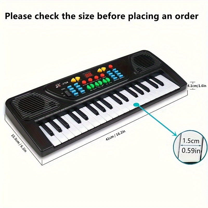 37-Key Electronic Piano Keyboard With Microphone - Portable Musical Instrument Great Christmas Or Birthday GiftBirthday And Christmas Gift Provain Shop