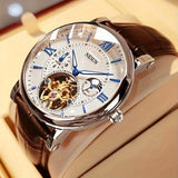 Nesun Men's Elegant Self-Winding Watch - 50m Water-Resistant, Luminous, Hollow-Design for Business & Gifts Provain Shop