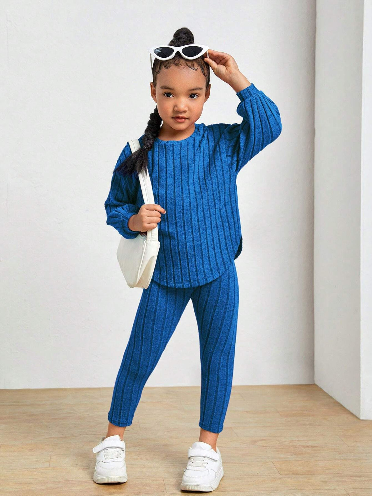 Kids Ribbed Knit Tee and Leggings Set Provain Shop