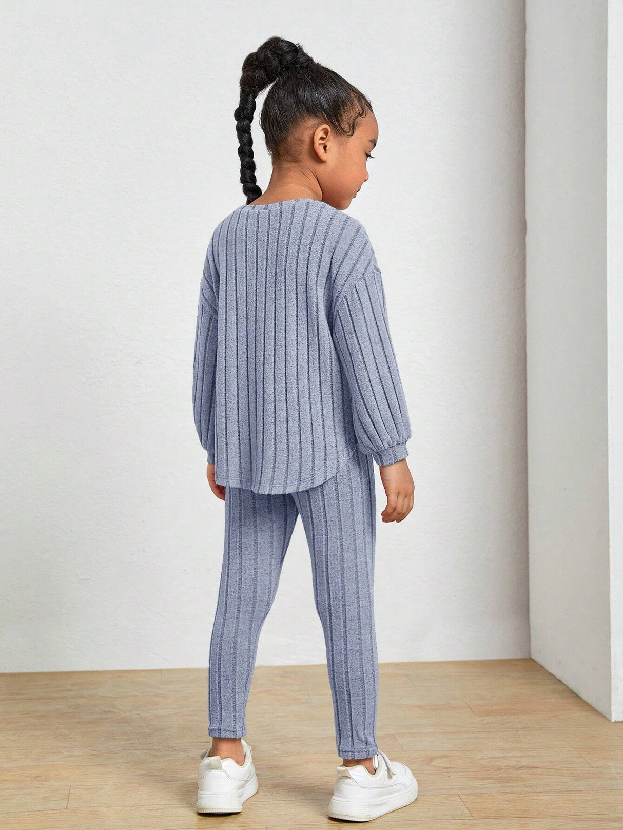 Kids Ribbed Knit Tee and Leggings Set Provain Shop