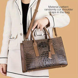 3pcs/1pc Crocodile Pattern Handbag Set, Women's Retro Tote Bag With Clutch Bag & Card Holder Provain Shop