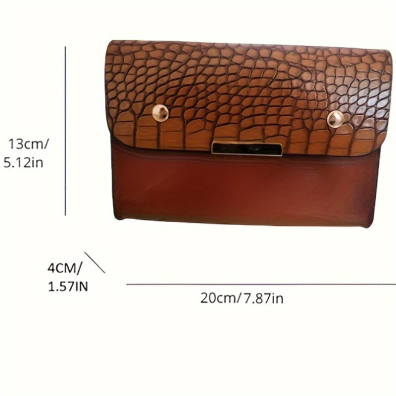 3pcs/1pc Crocodile Pattern Handbag Set, Women's Retro Tote Bag With Clutch Bag & Card Holder Provain Shop