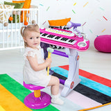 Pink LIFEZEAL 37Key Kids Keyboard with Stool  Mic Provain Shop