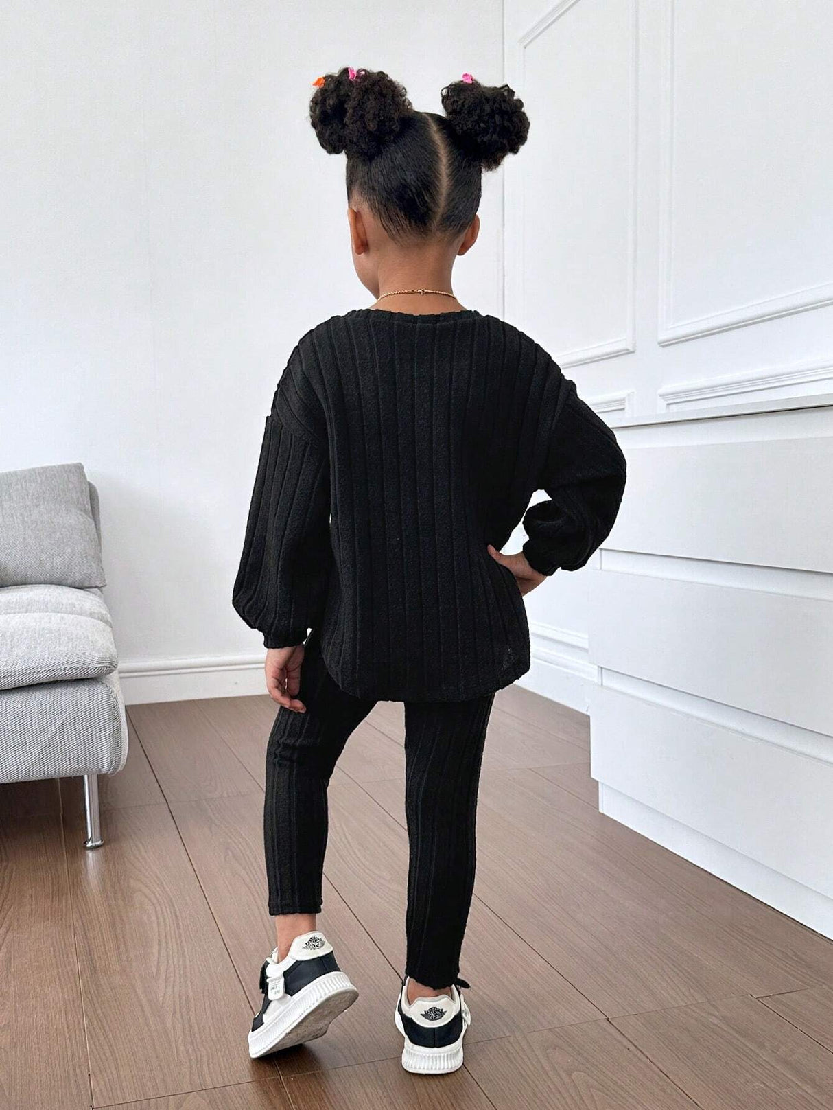 Kids Ribbed Knit Tee and Leggings Set Provain Shop