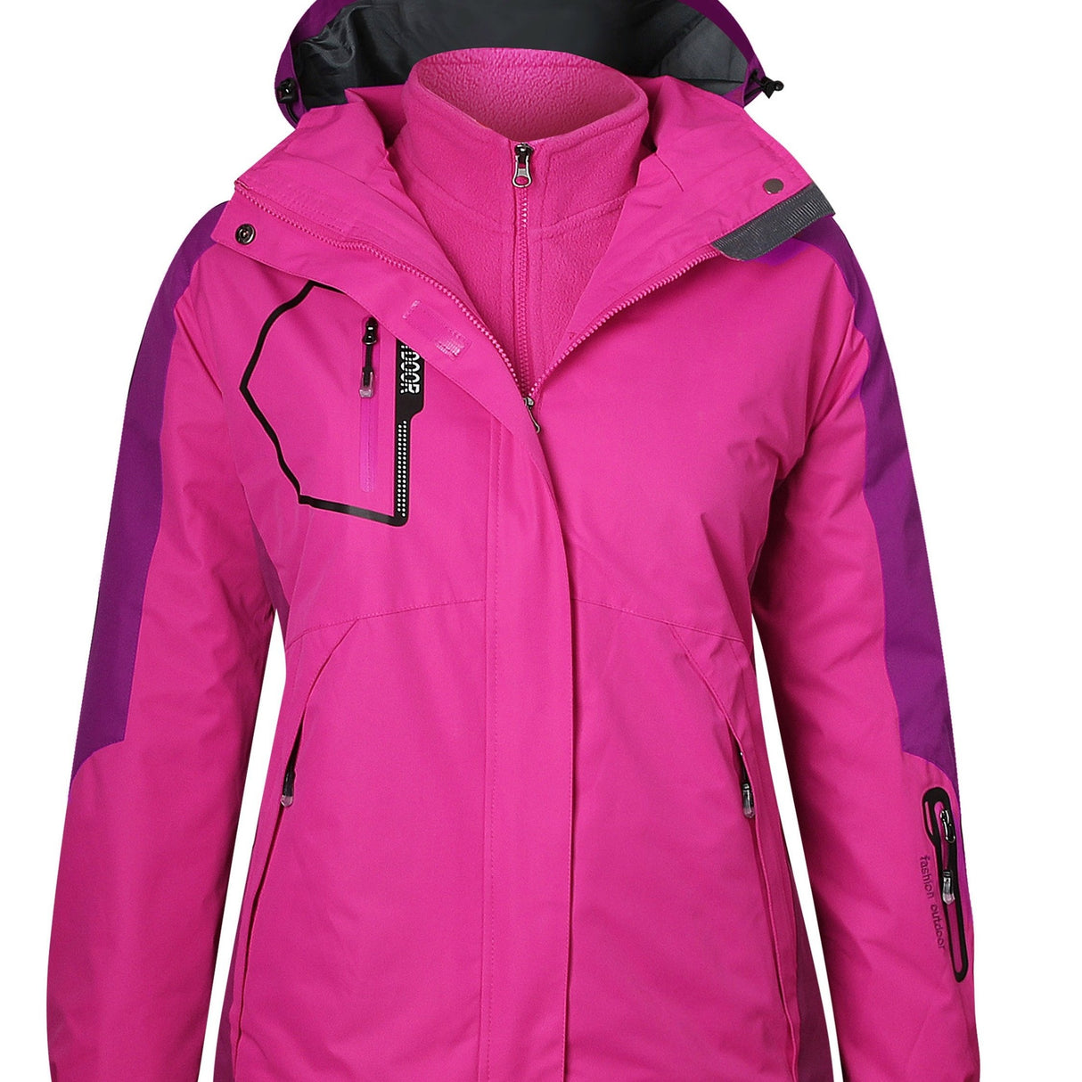 Atlaslava Womens 3in1 Waterproof Jacket Ski Hike  More Provain Shop