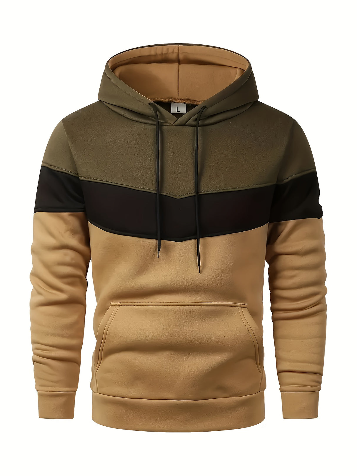 Mens Color Block Hoodie  Sporty AllSeason Pullover Provain Shop